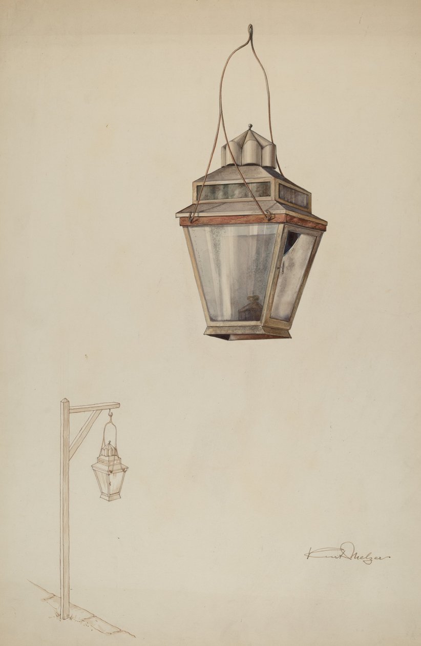 Sperma Oil Street Lamp, c. 1937. tekijältä Kurt Melzer
