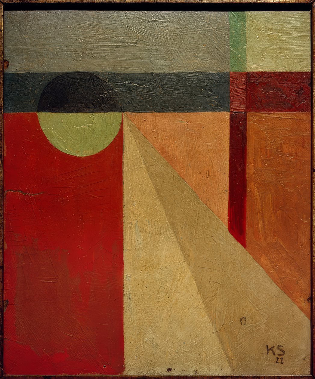 Abstraktio 45 / pallomekko tekijältä Kurt Schwitters