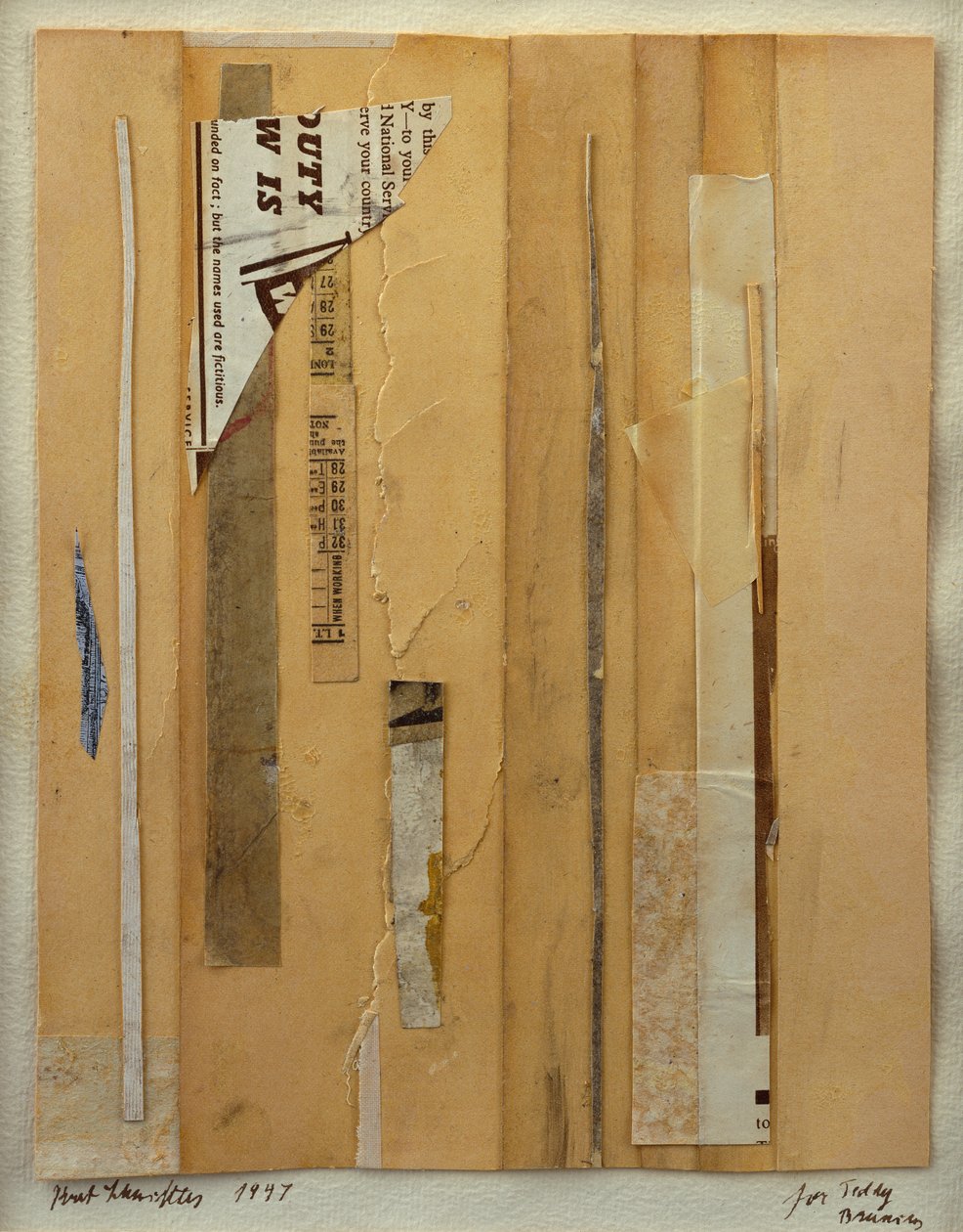 Kollaasi tekijältä Kurt Schwitters