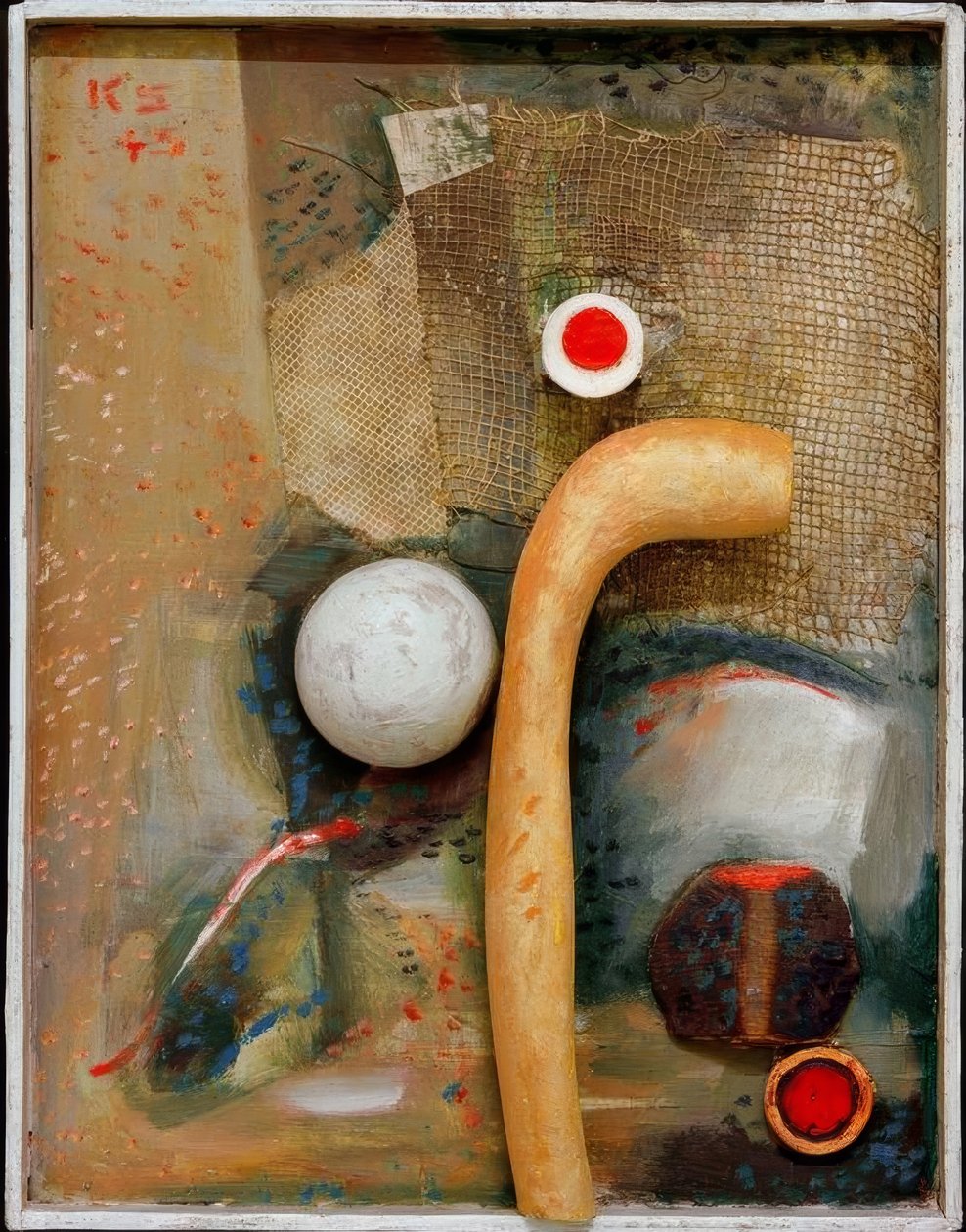 Fredlyst keltaisella keinoluulla tekijältä Kurt Schwitters