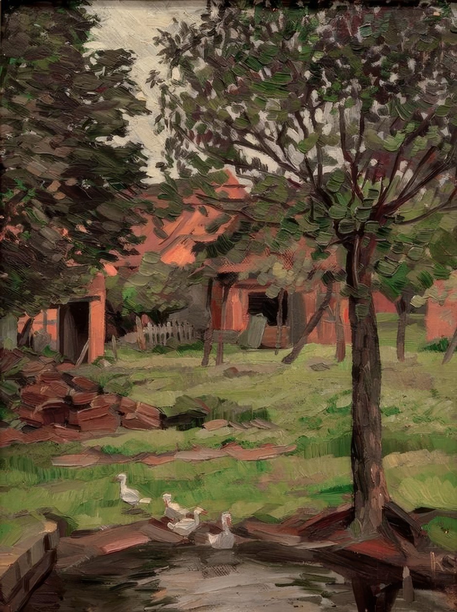 Kotitila hanhien kanssa tekijältä Kurt Schwitters