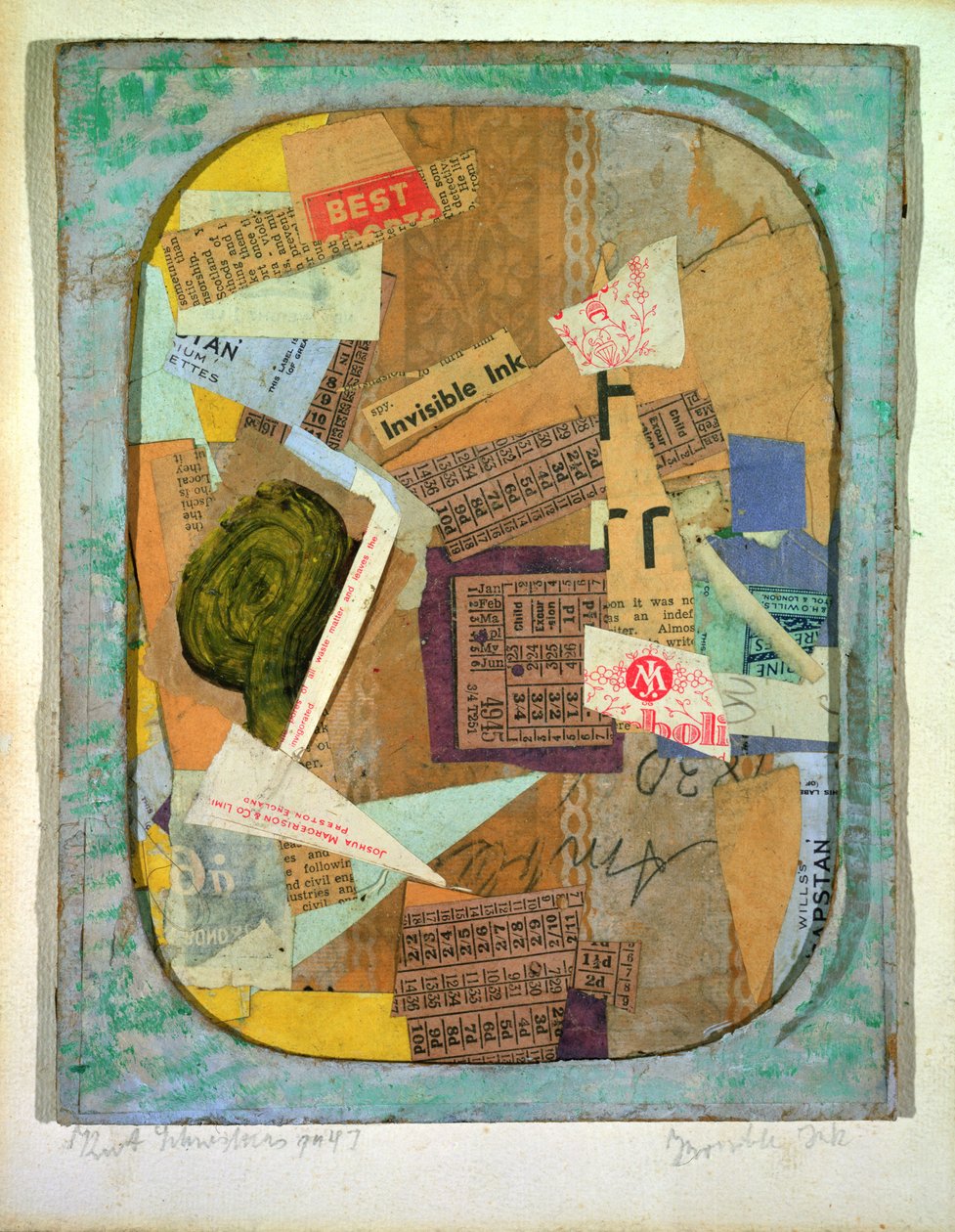 Näkymätön muste, 1947 tekijältä Kurt Schwitters