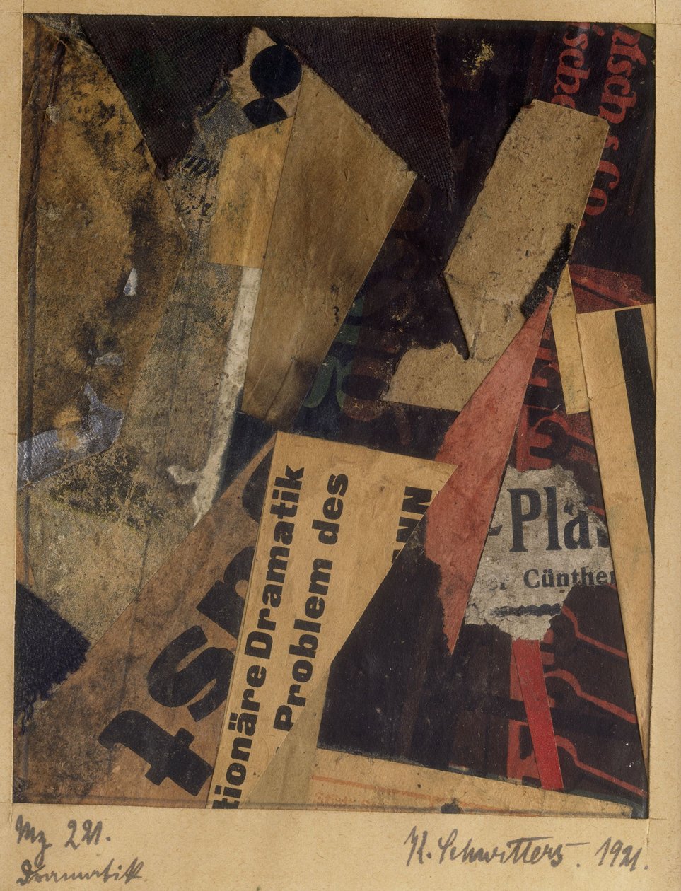 Merz 221, 1921. tekijältä Kurt Schwitters