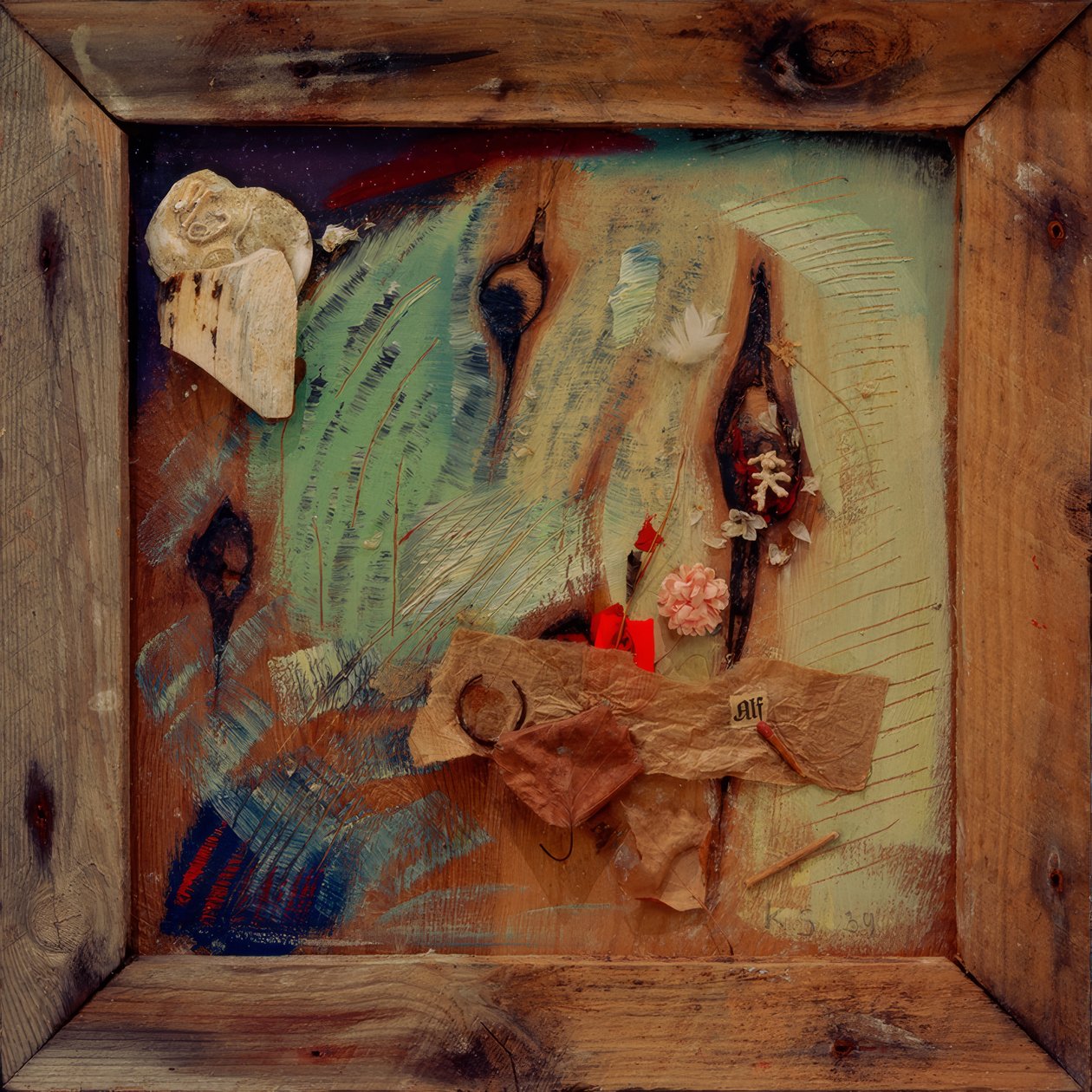 Merzbild Alfin kanssa tekijältä Kurt Schwitters