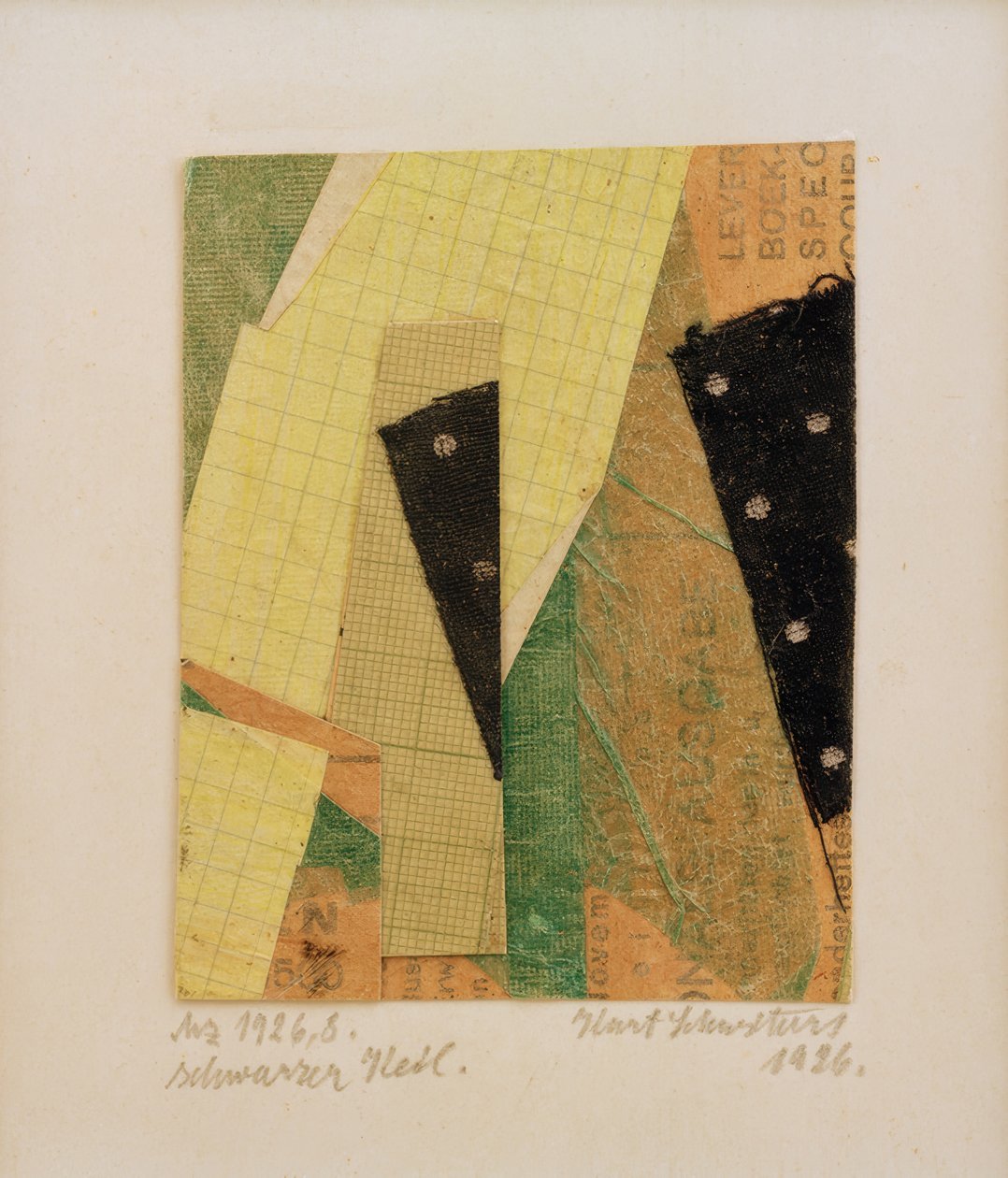 Mz 1926.8, musta kiila tekijältä Kurt Schwitters