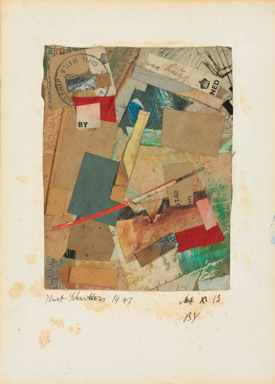Mz x 13 BY, 1947 tekijältä Kurt Schwitters