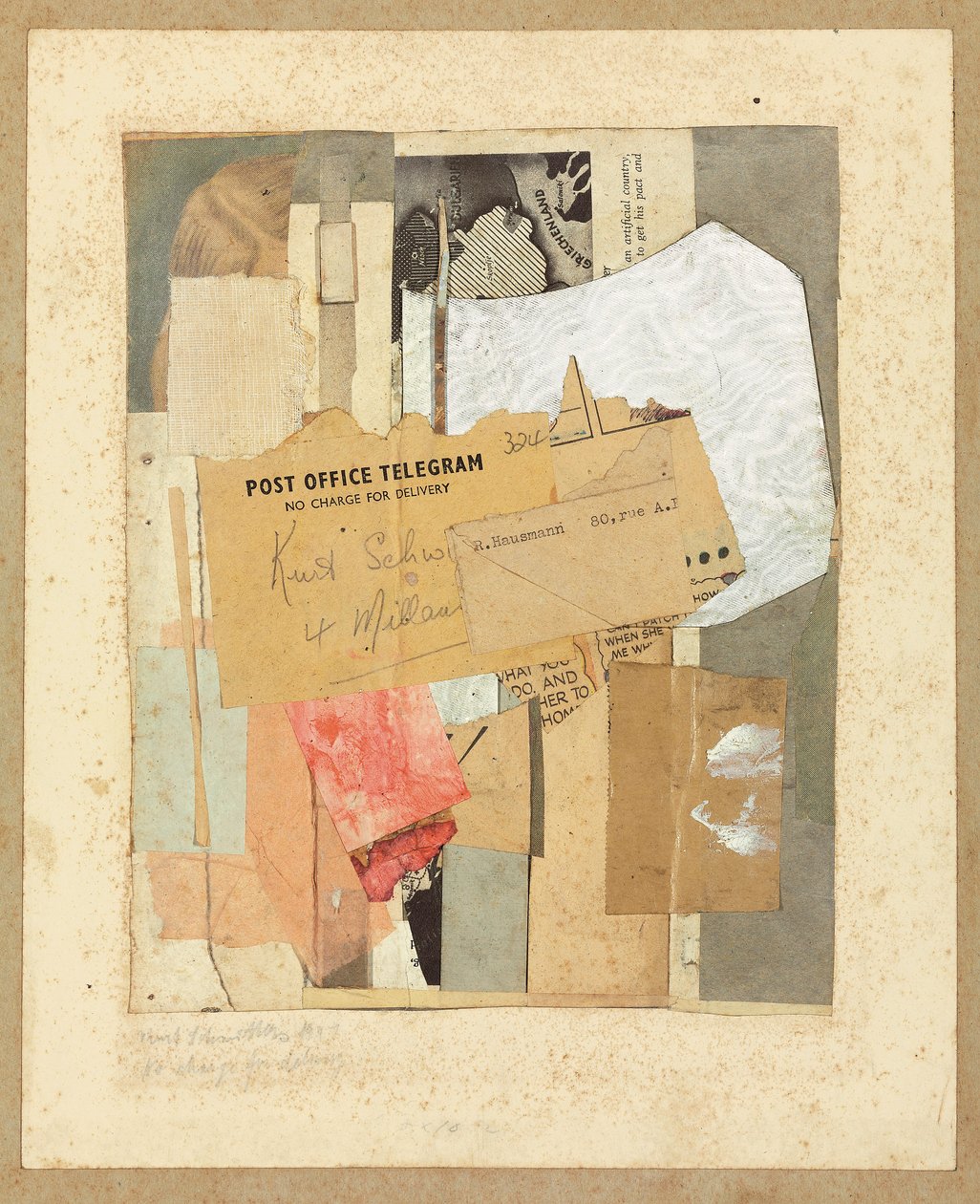 Ei toimitusmaksua, 1947 tekijältä Kurt Schwitters
