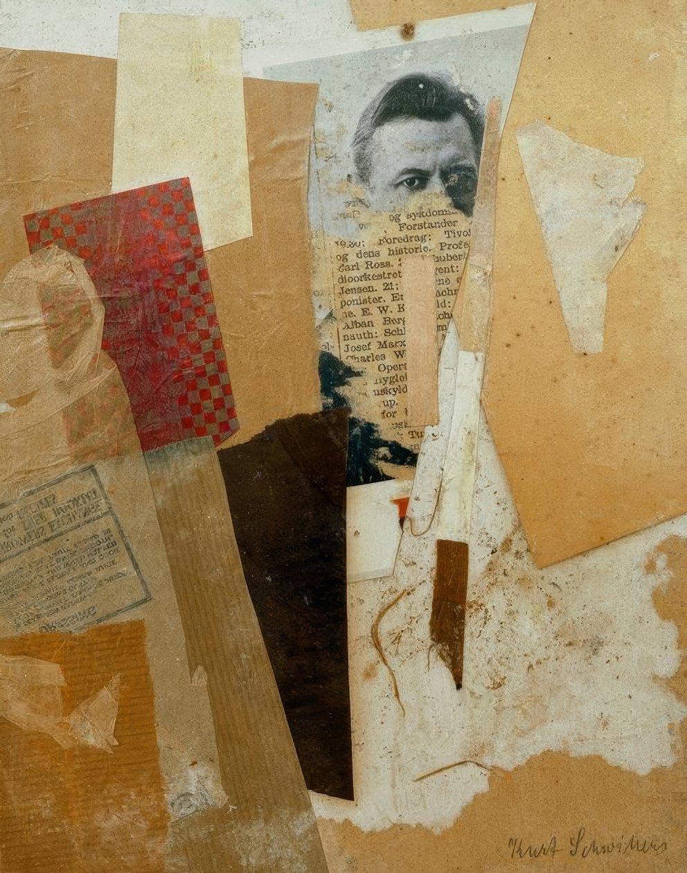 Nimetön (varhainen muotokuva Kurt Schwittersistä) tekijältä Kurt Schwitters