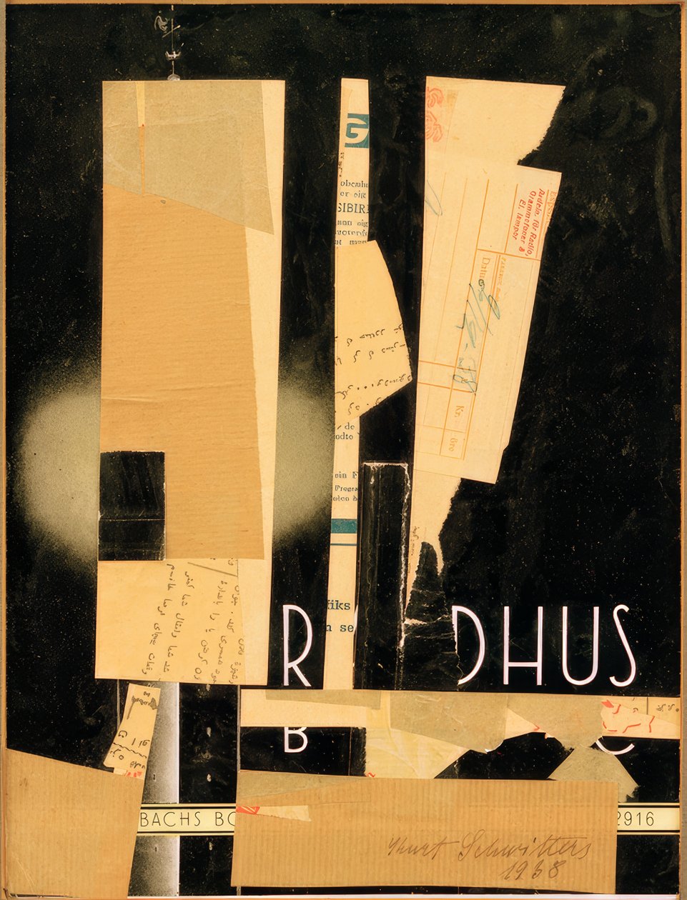 Ohne Titel (R DHUS) tekijältä Kurt Schwitters