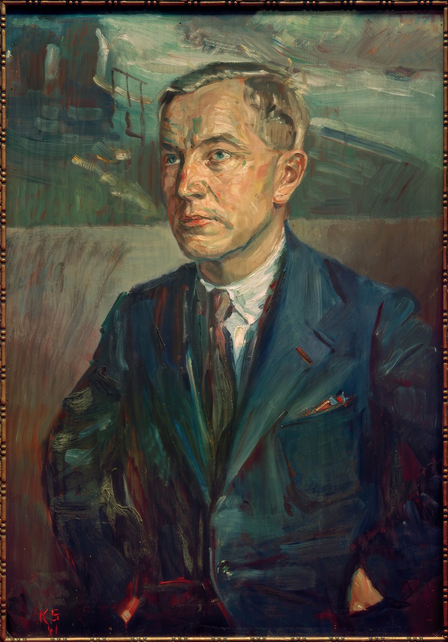 Alf Schultesin muotokuva tekijältä Kurt Schwitters