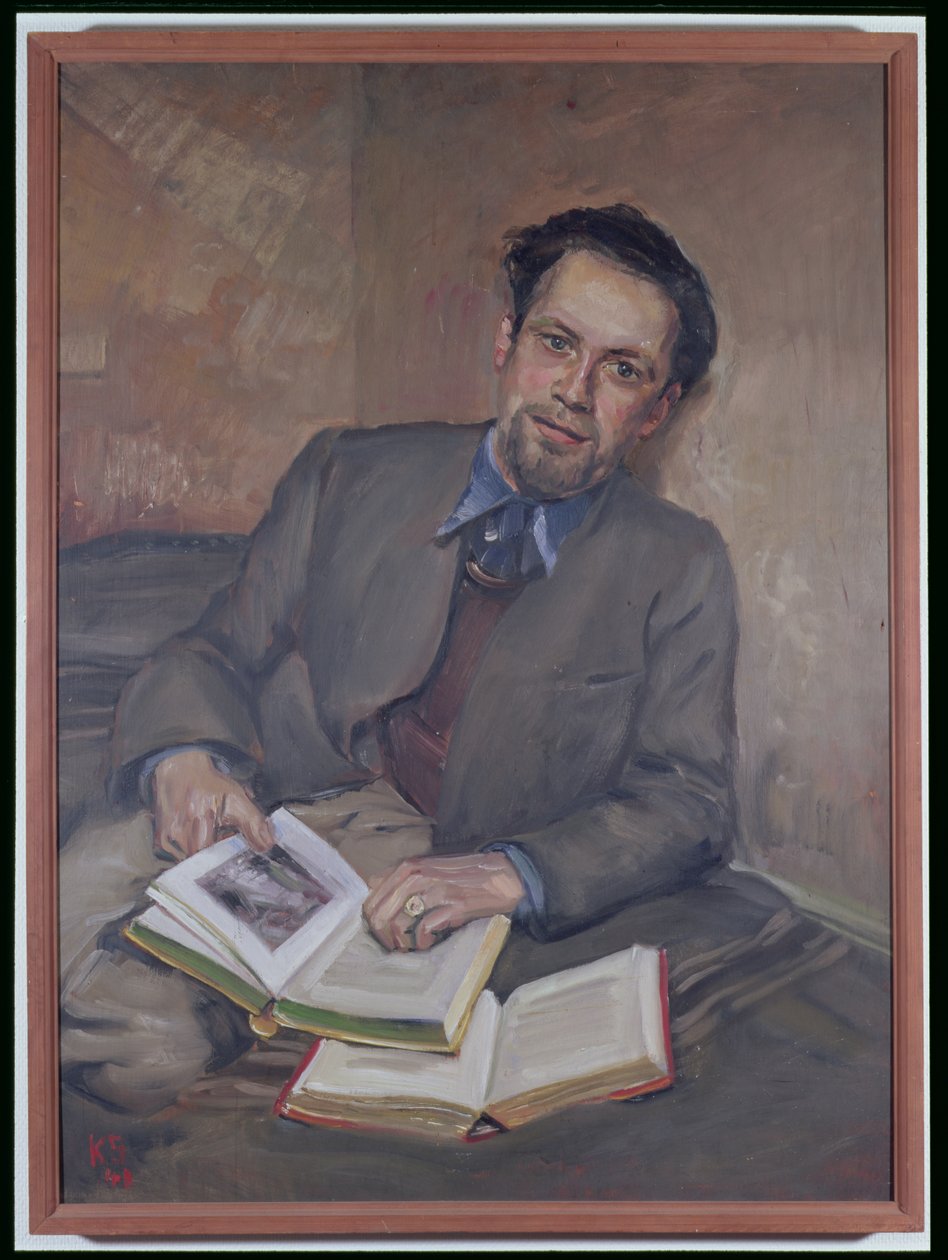 Fred Uhlmanin muotokuva, 1940 tekijältä Kurt Schwitters