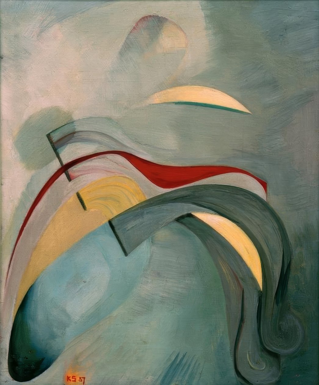 Punainen viiva (1) tekijältä Kurt Schwitters