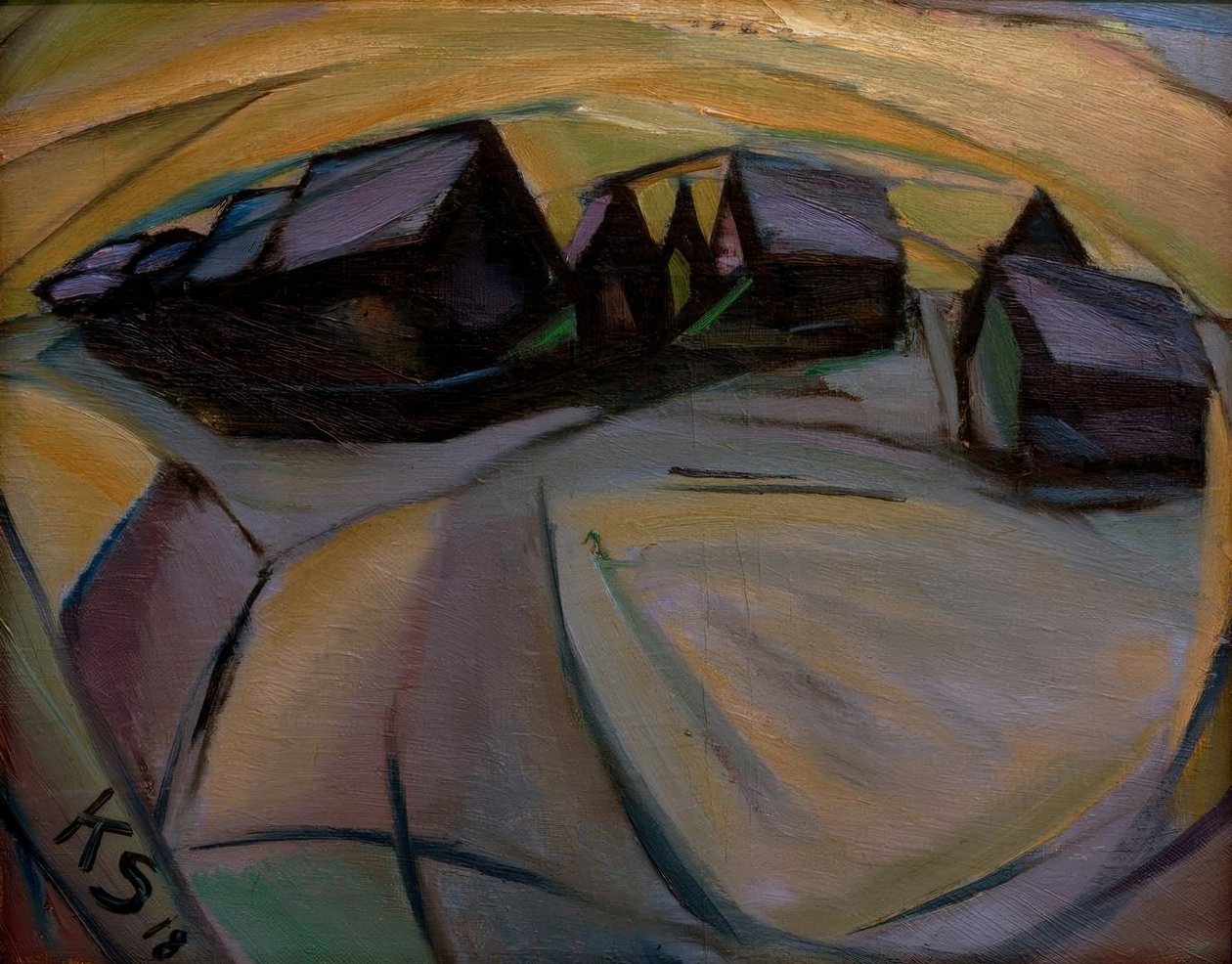 Lumen peittämiä taloja tekijältä Kurt Schwitters