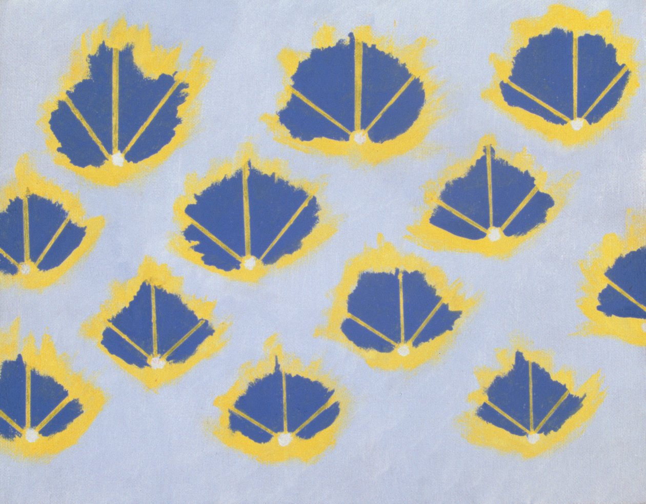 Nimetön, 2004 (akryyli paperille) tekijältä Kurtis L. Miller