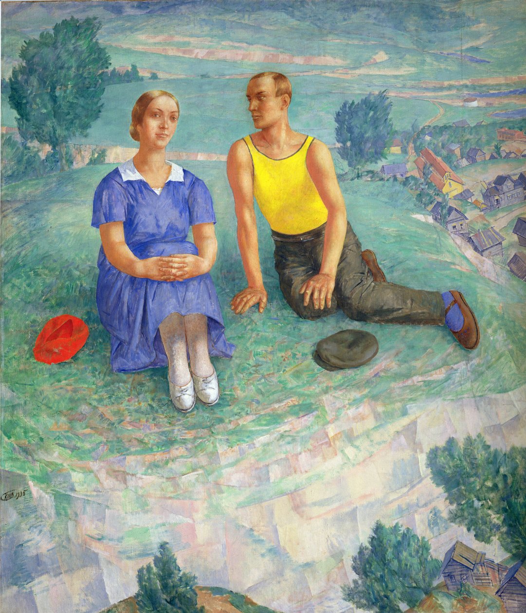 Kevät, 1935 tekijältä Kuzma Sergeevich Petrov Vodkin