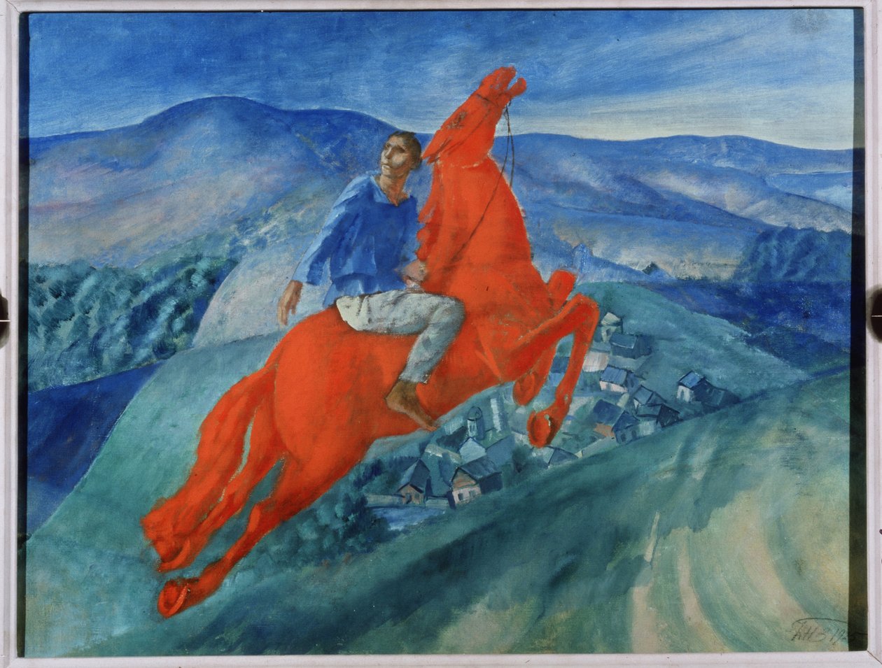 Hieno. Kuzma Sergejevitš Petrov Vodkin (Petrov-Vodkin) (Kouzma Petrov Vodkin) (Petrov-Vodkin) (1878-1939), öljy kankaalle tekijältä Kuzma Sergeevich Petrov Vodkin