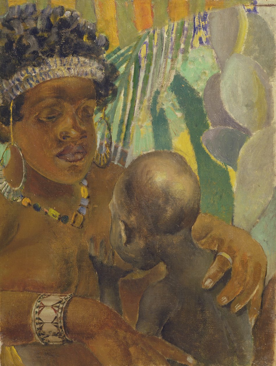 Negress, 1907 tekijältä Kuzma Sergeevich Petrov Vodkin