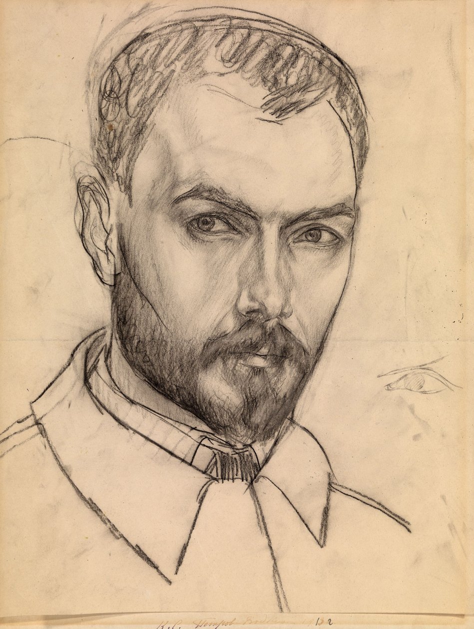 Omakuva, c. 1913 tekijältä Kuzma Sergeevich Petrov Vodkin