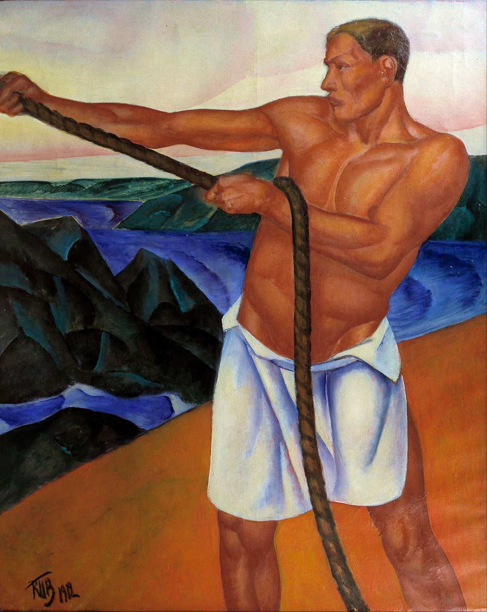 Työläinen, 1912 tekijältä Kuzma Sergeevich Petrov Vodkin