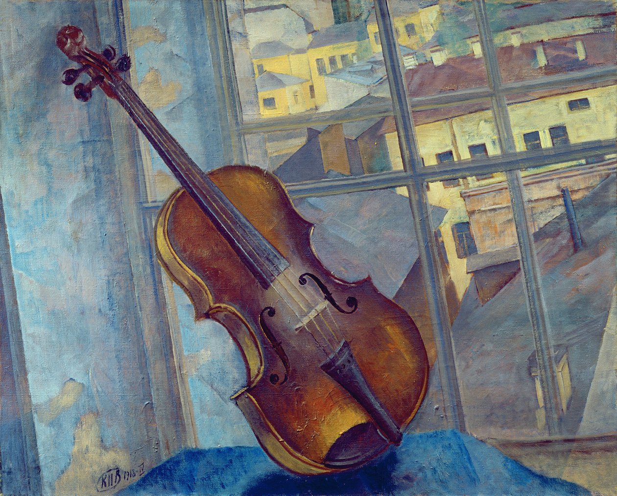 Viulu, 1918 tekijältä Kuzma Sergeevich Petrov Vodkin