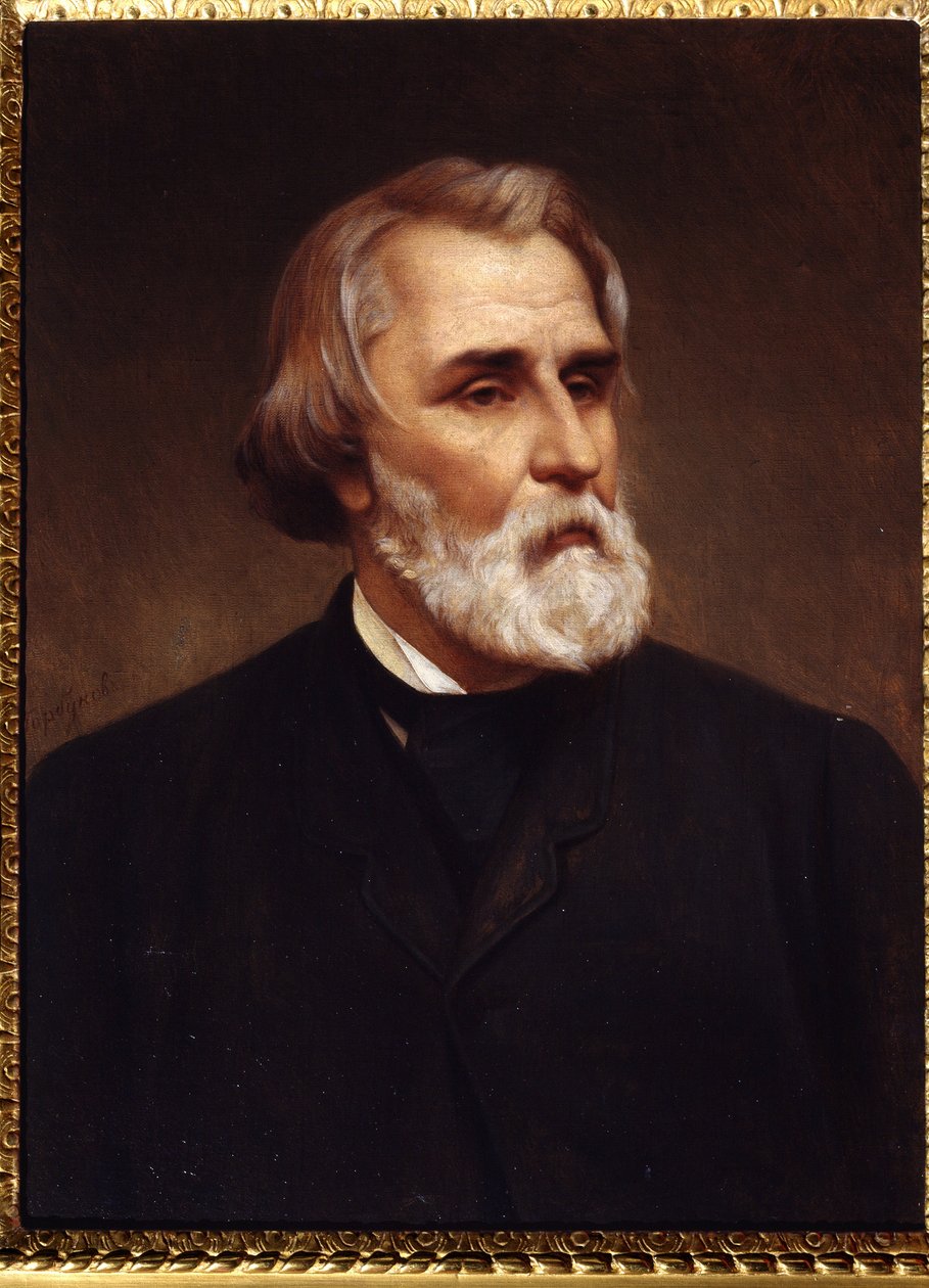 ""Ivan Sergeivitsh Tourguenievin muotokuva (Turgenev tekijältä Kyrill Antonovitch Gorbunov