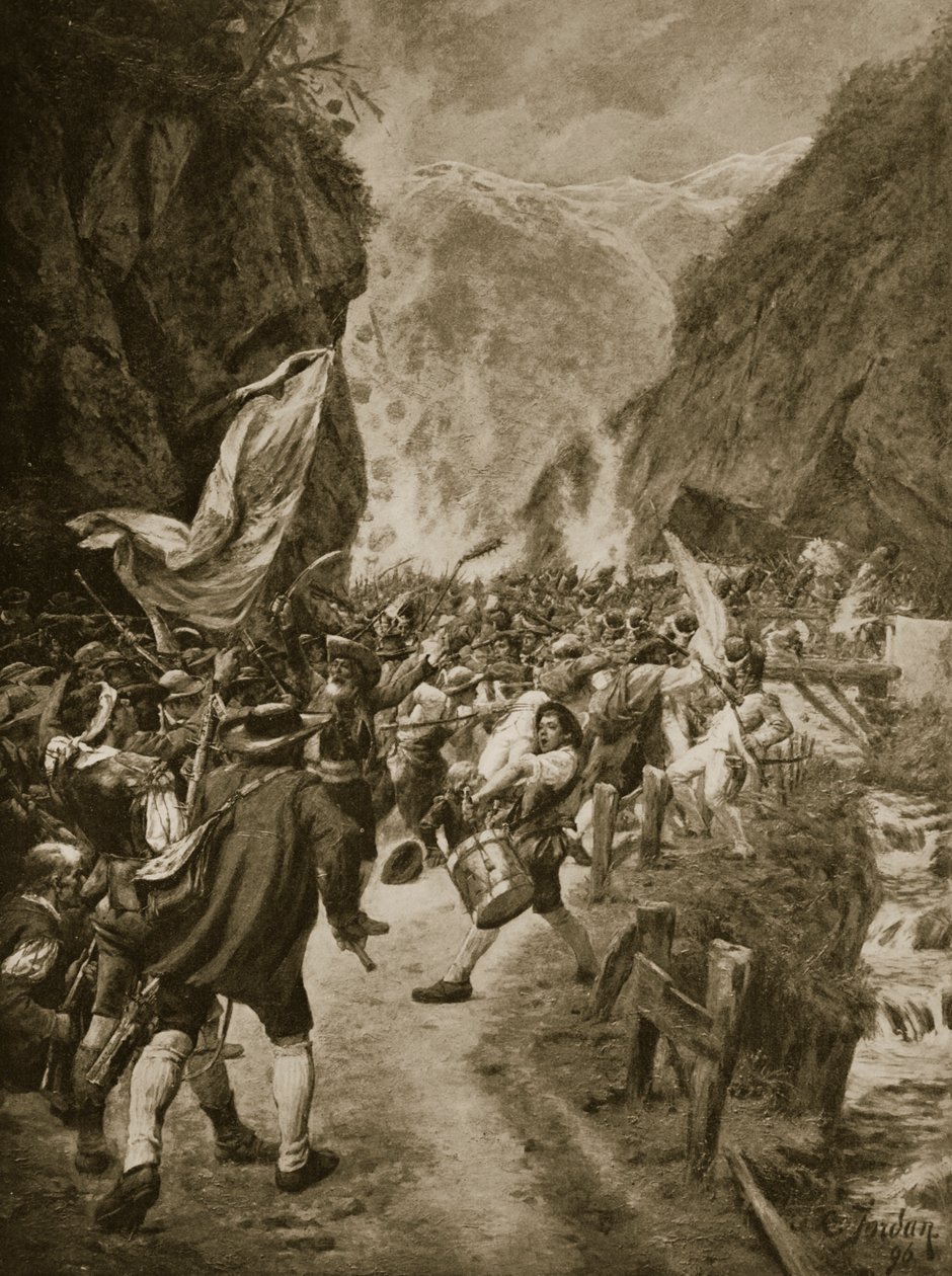 Tirolilaisten kapina, 1809 tekijältä L. Jordan