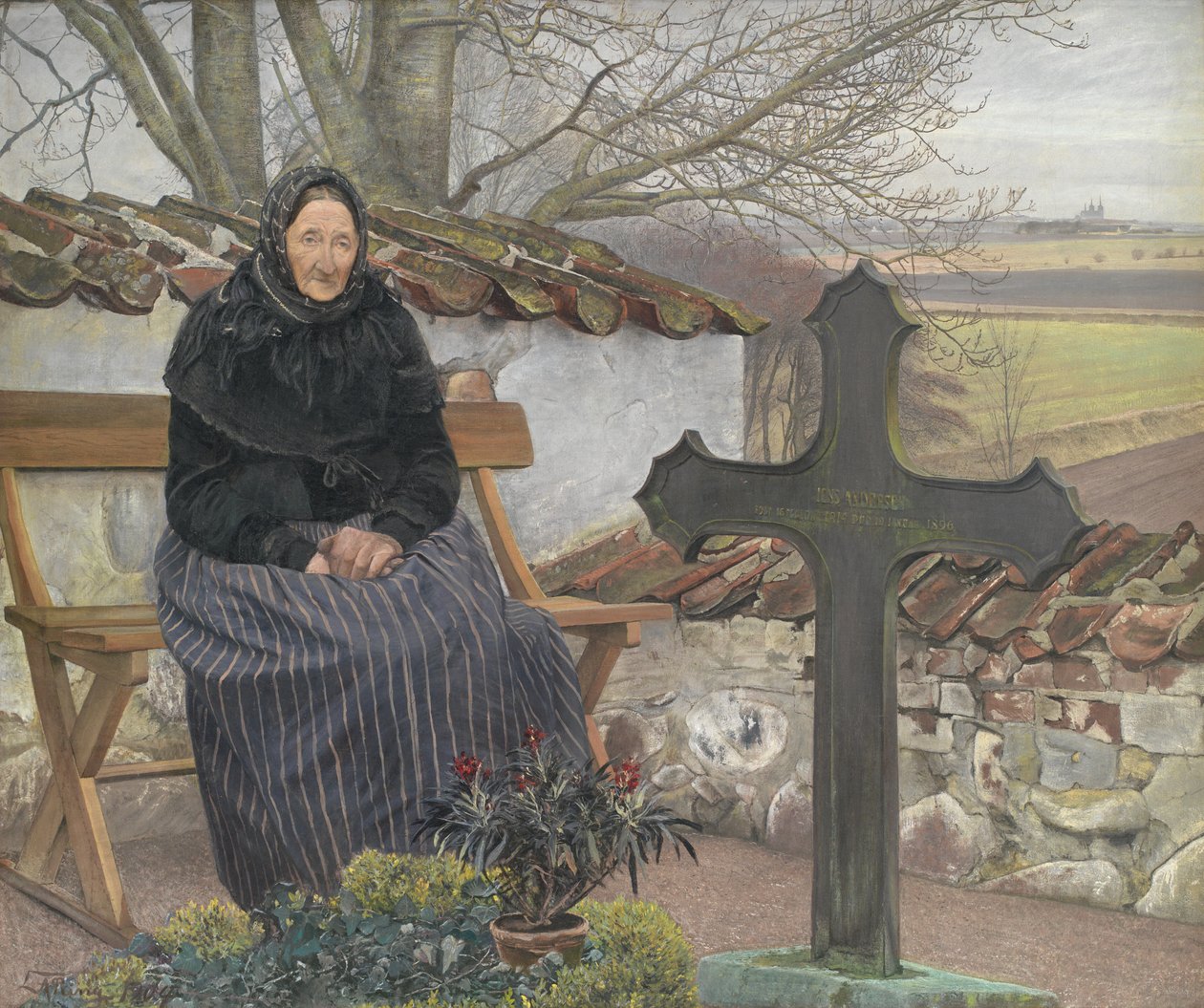 Kirkkopiha Fløngissä tekijältä Laurits Andersen Ring