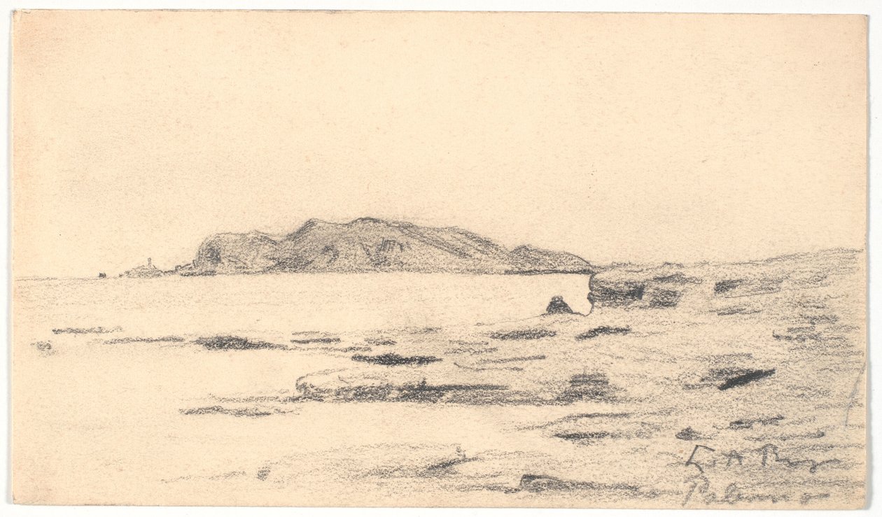 Monte Pellegrino Palermon rannikolta katsottuna tekijältä Laurits Andersen Ring