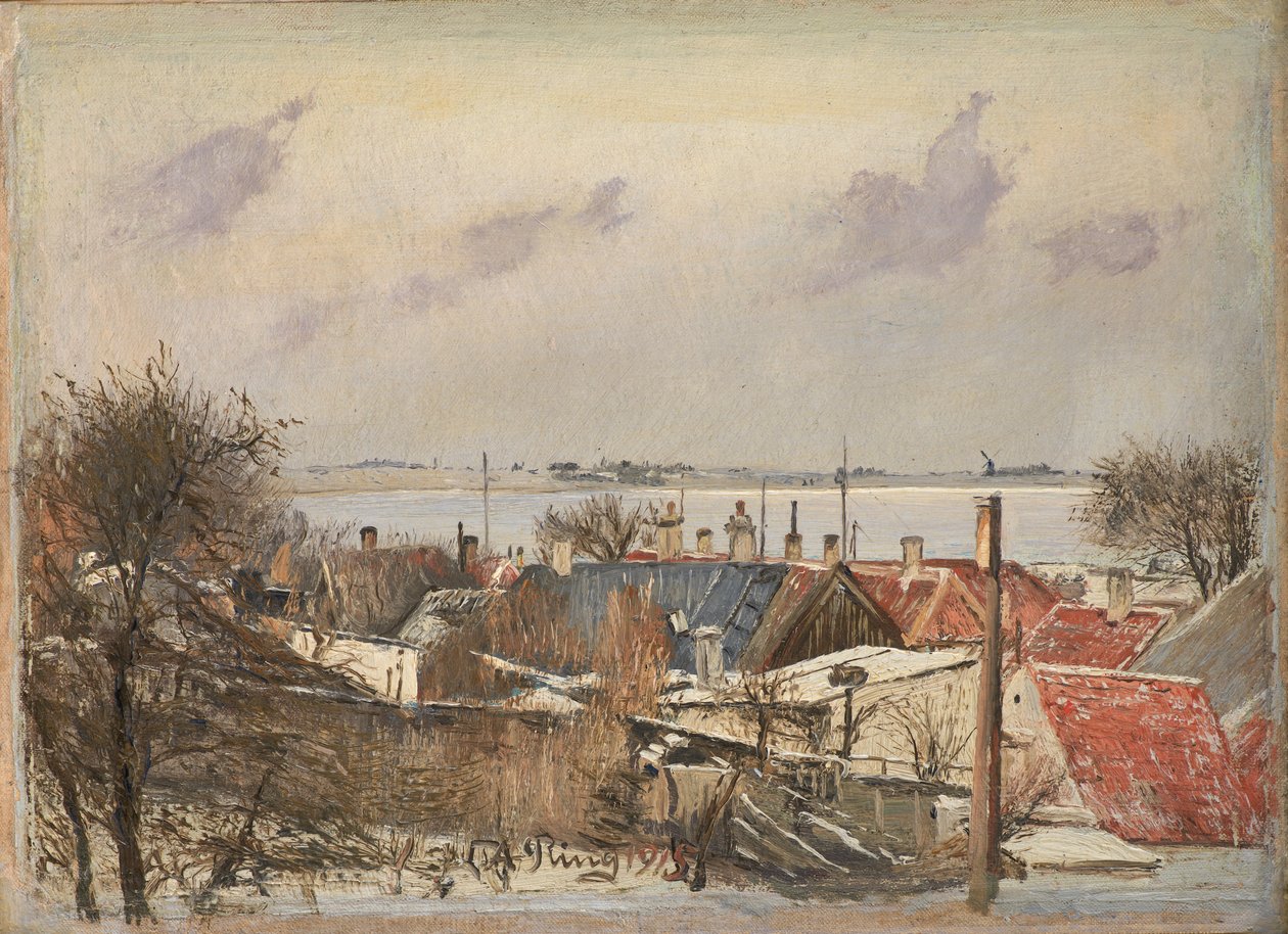 Näkymä Roskildesta vuonolle tekijältä Laurits Andersen Ring