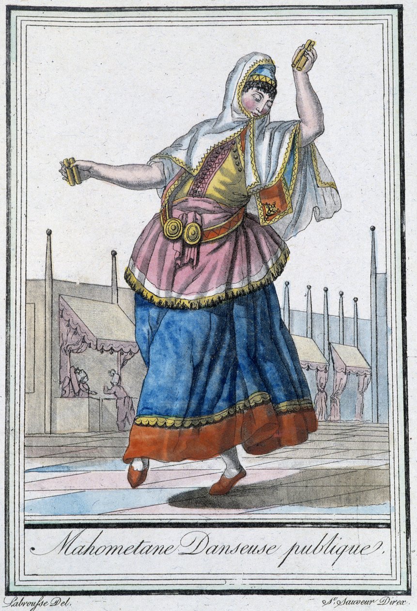 Muhammedilainen julkinen tanssija - J. Grasset St Sauveurin "" Encyclopédie des voyages -kirjassa, toim. Deroy, Pariisi tekijältä L.F. Labrousse