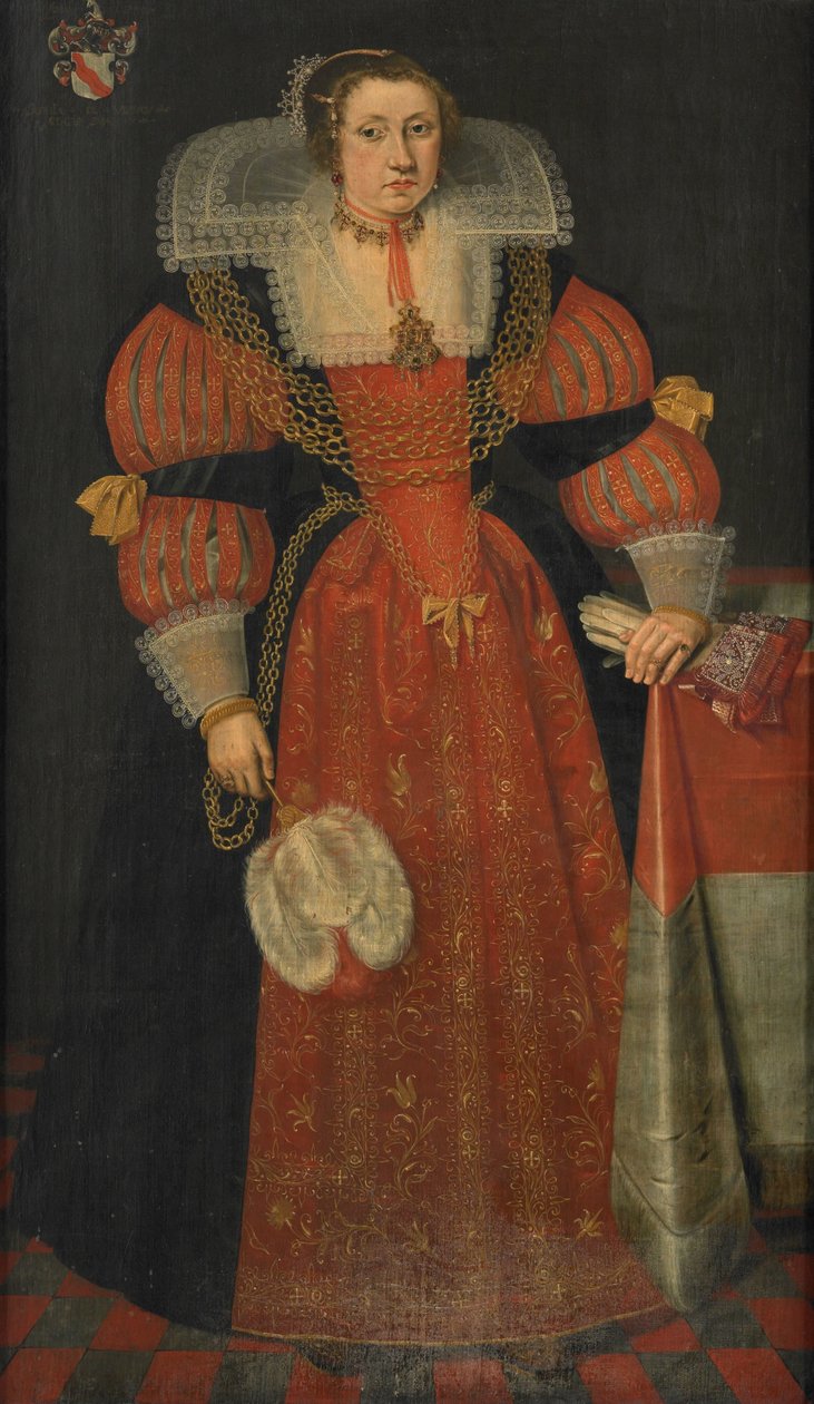 Sophia de Vervoun muotokuva (n. 1613–1671) tekijältä L.J. Woutersin