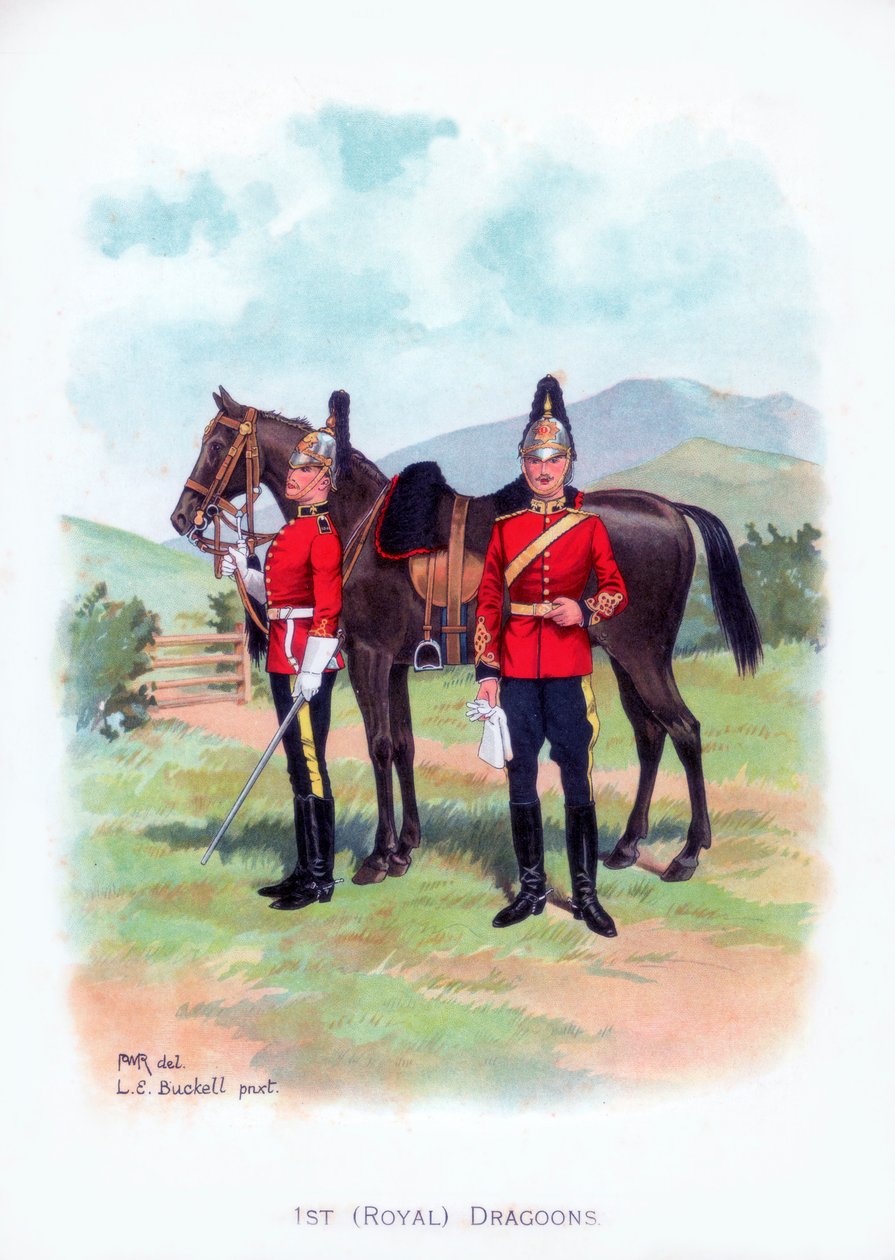 1st Royal Dragons, vuodelta 1915. tekijältä L. E. Buckell