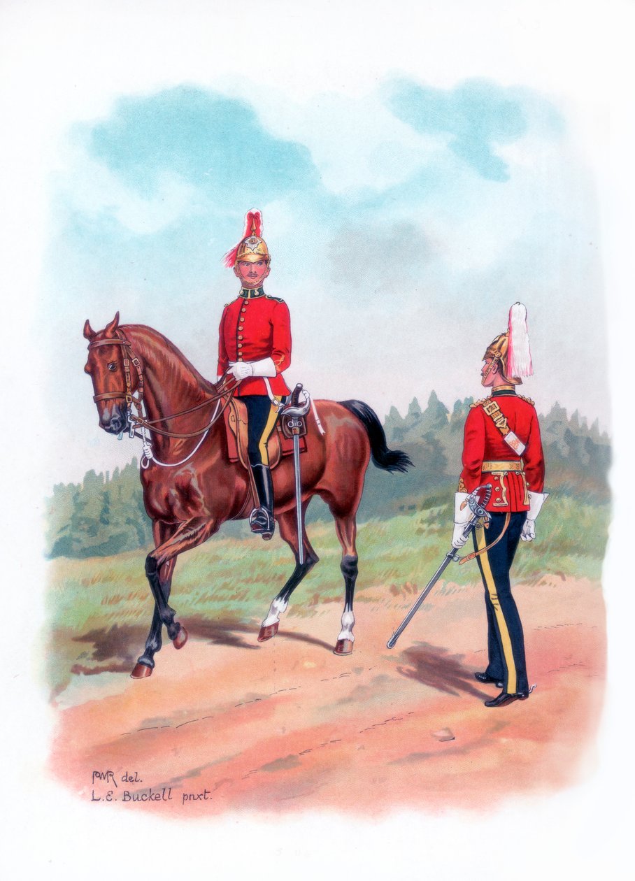 Dragoon-vartijat, 1915. tekijältä L. E. Buckell