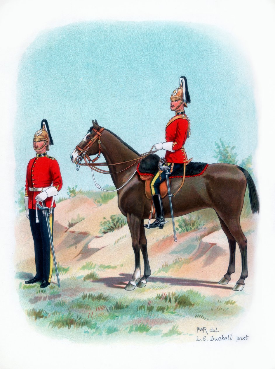 Dragoon-vartijat, 1915. tekijältä L. E. Buckell