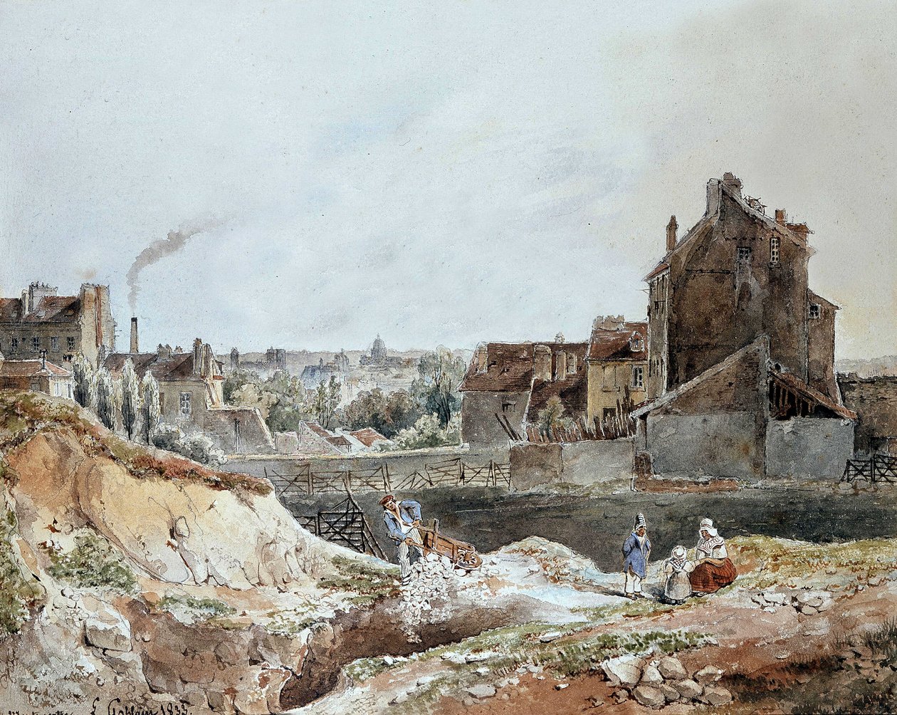 Montmartre vuonna 1833, Goblain (louhokset) tekijältä L. Goblain