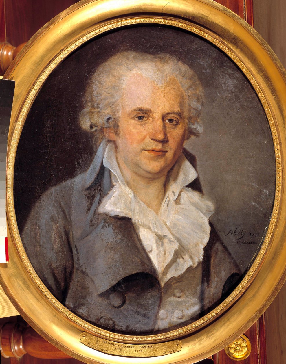 Georges Jacques Dantonin muotokuva, perinteinen lakimies (1759-1794) 12. elokuuta tekijältä L. L. Schilly