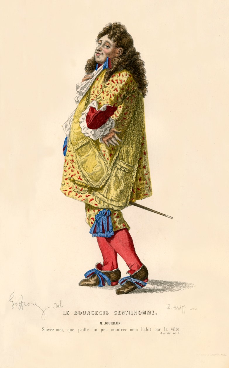 Monsieur Jourdain, 1868. tekijältä L. Wolff