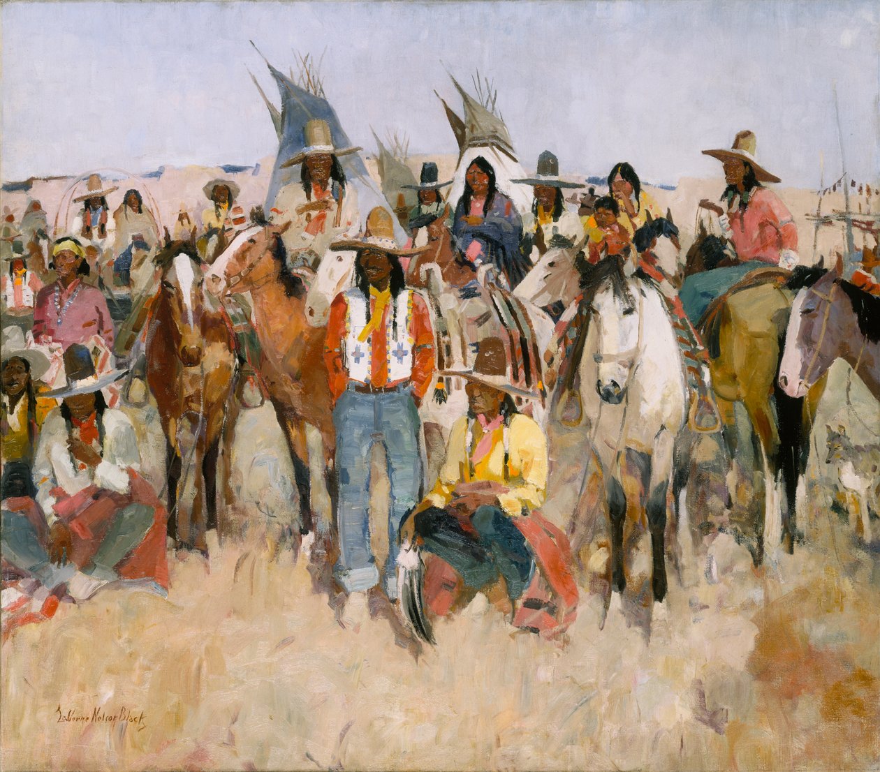 Jicarilla Apache Fiesta, 1934. tekijältä LaVerne Nelson Black