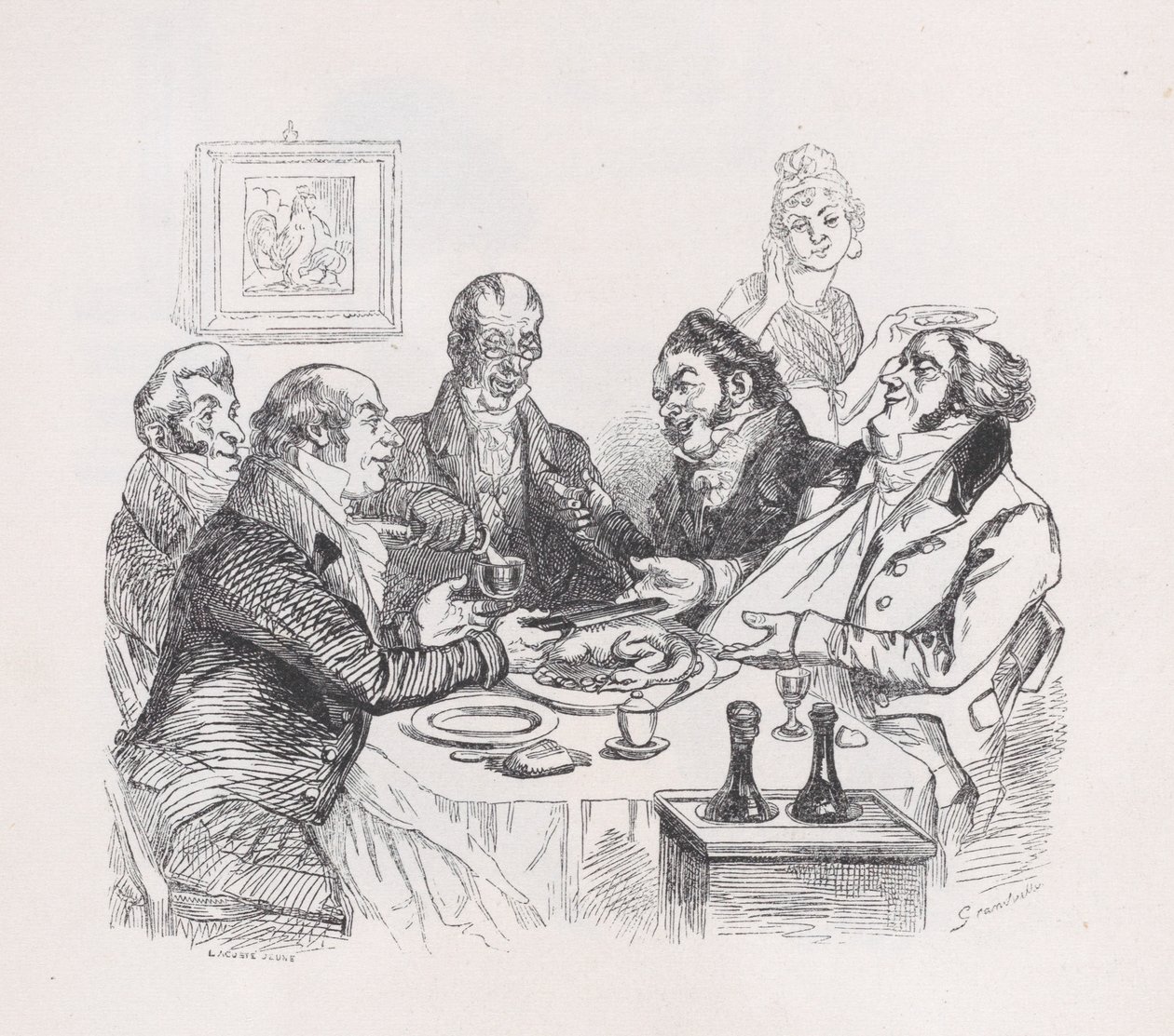 Kanan ylistys teoksesta The Complete Works of Béranger, 1836. tekijältä Lacoste