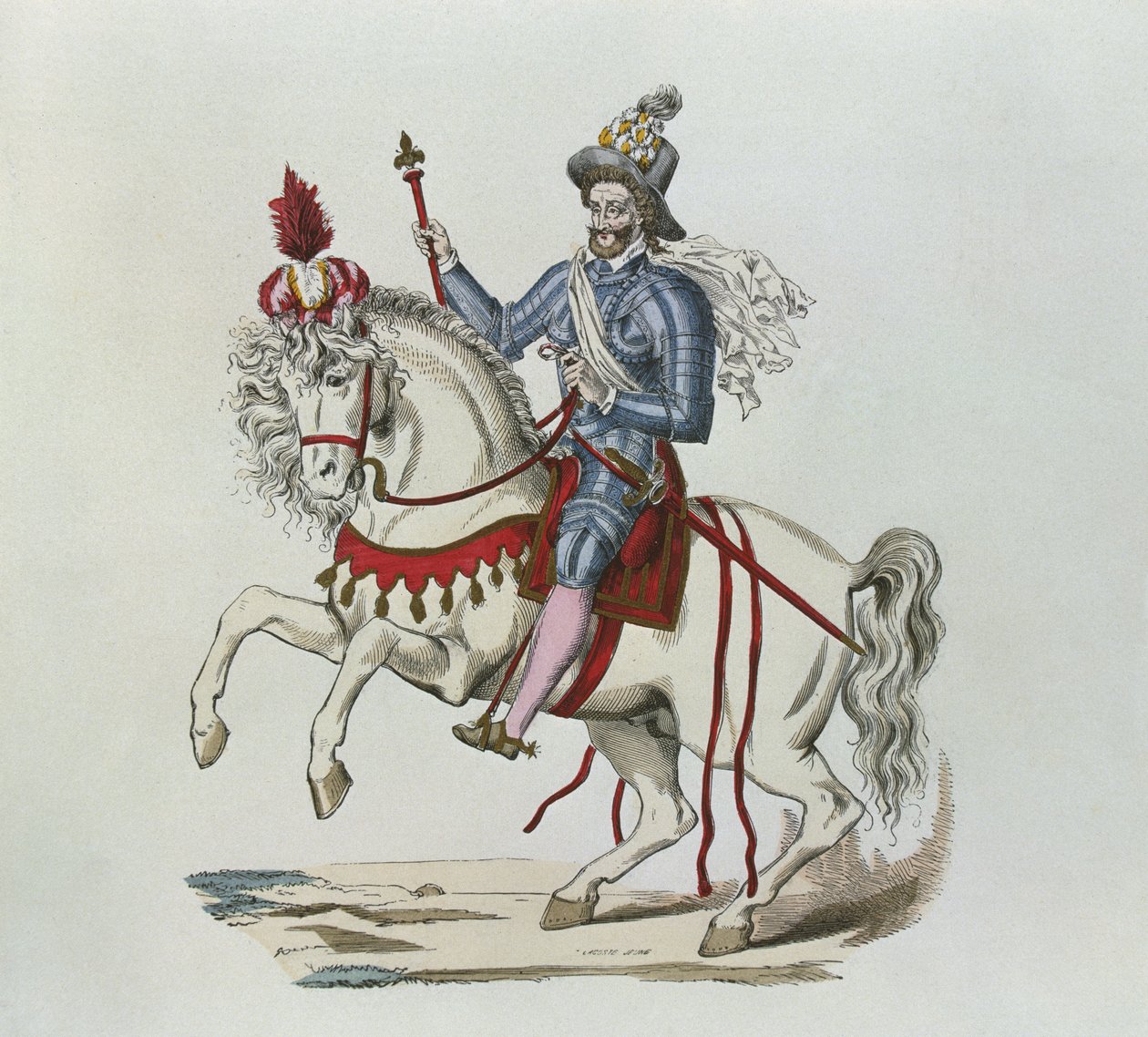 Henri IV:n ratsastusmuotokuva vuonna 1596 tekijältä Lacoste jeune