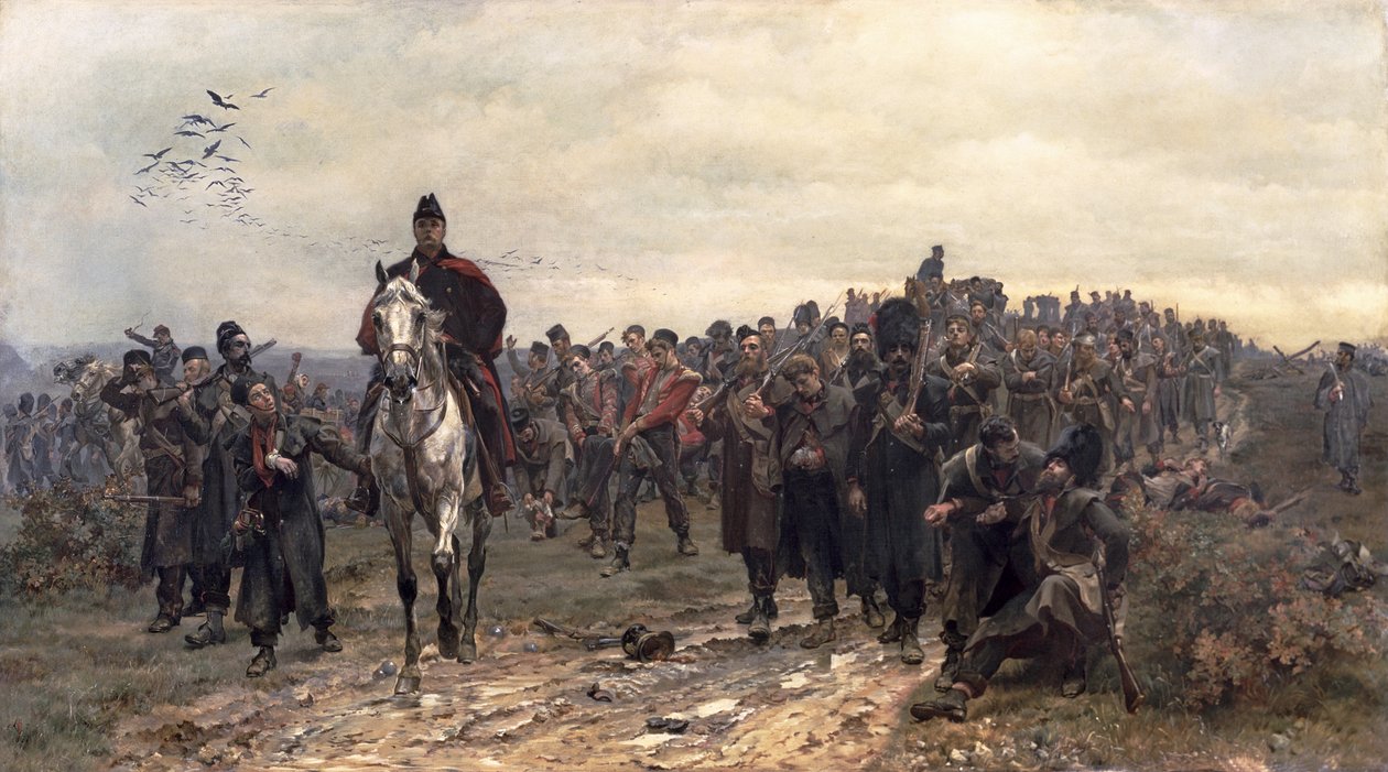 Paluu Inkermanista vuonna 1854 tekijältä Lady (1846 1933) Butler