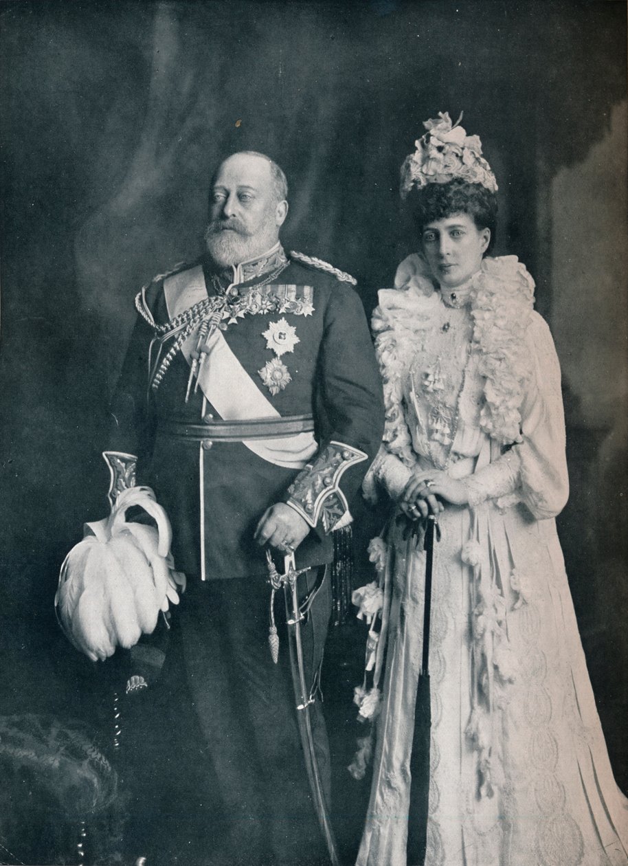 Kuningas Edward VII ja kuningatar Alexandra, 1908 1911 tekijältä Lafayette