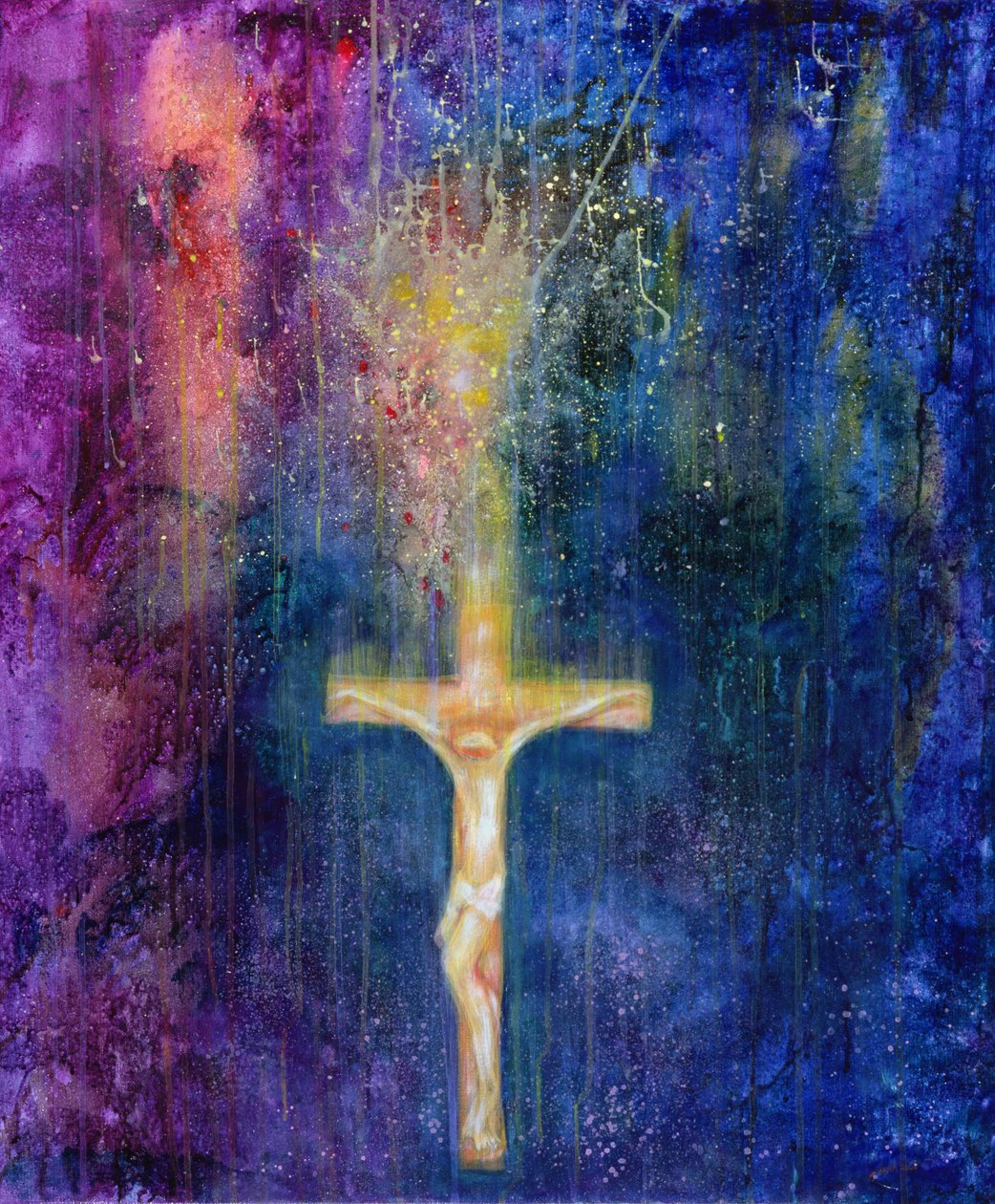 Ascension, 2000 (akryyli kankaalle) tekijältä Laila Shawa