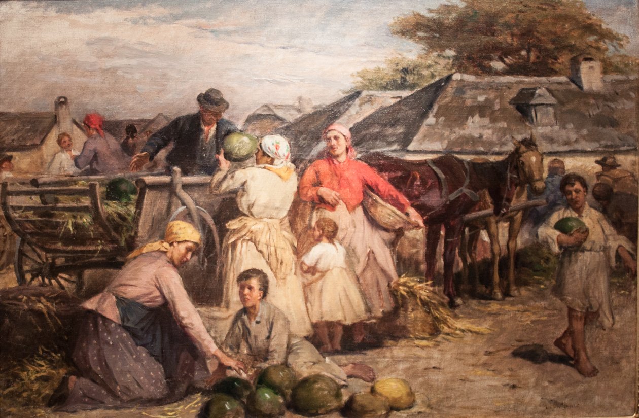 DinnyevasarnEnglanti: Market_of_Melonsn tekijältä Lajos Deak Ebner
