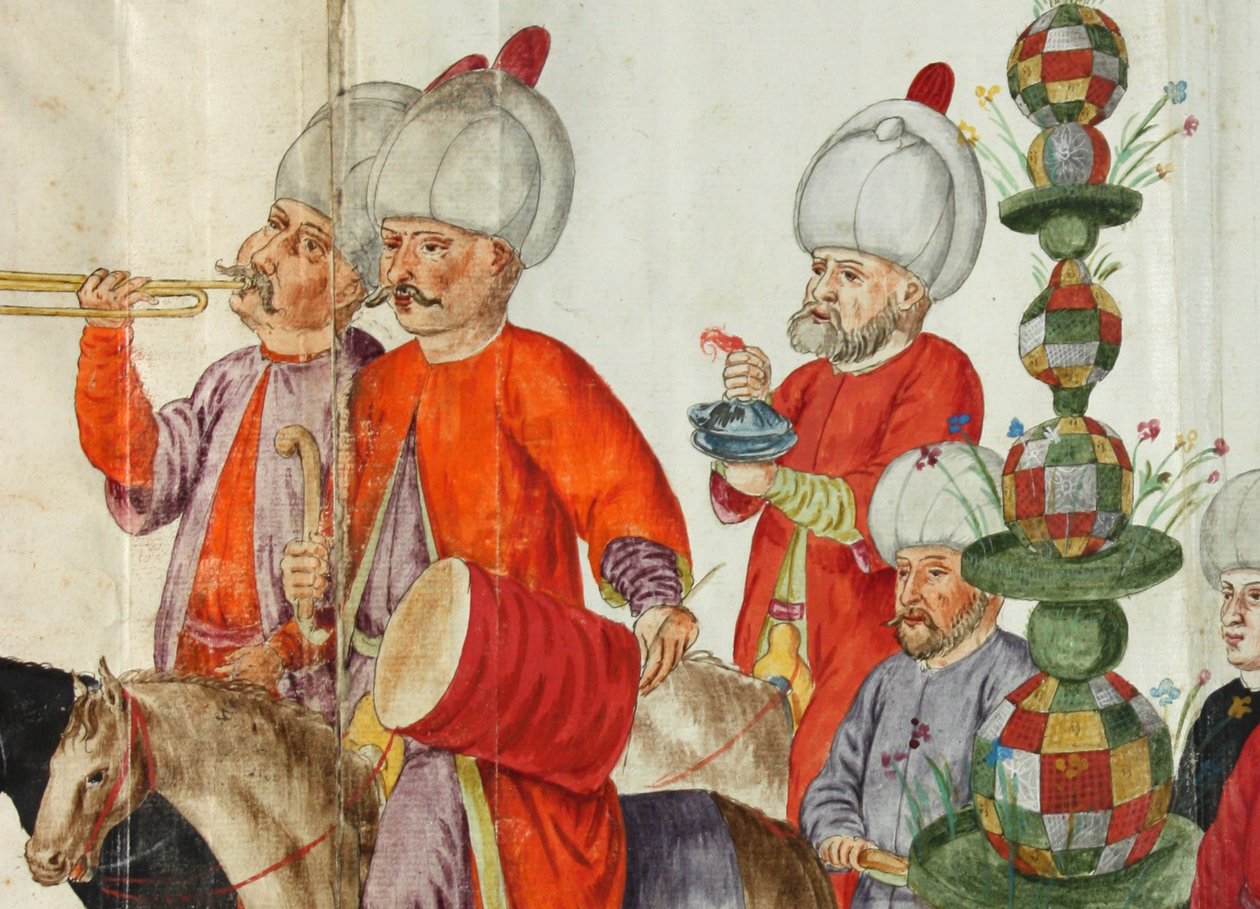 Kuva Lambert de Vos Kostumbuchista vuodelta 1574, nyt Staats- und Universitätsbibliothek Bremenissä tekijältä Lambert de Vos de Vos