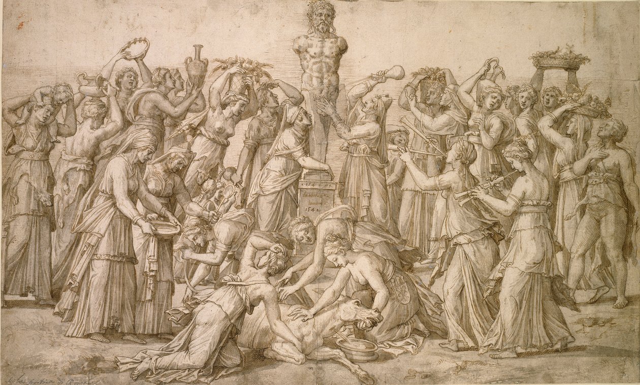 Uhri Priapukselle, 1540 tekijältä Lambert Lombard