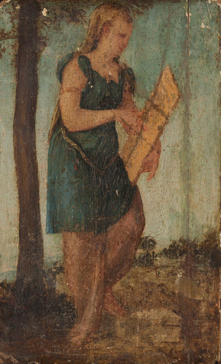 Nainen kilpi tekijältä Lambert Sustris (circle of)