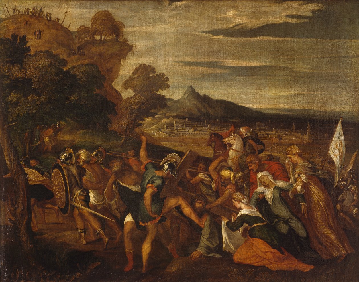 Lambert Sustrisin tie Golgatalle (noin 1515-1560 jälkeen) tekijältä Lambert Sustris