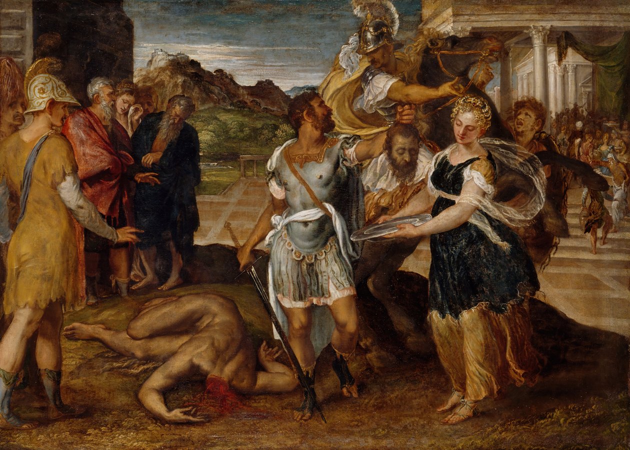 Pyhän Johannes Kastajan teloitus 1500-luvulla. tekijältä Lambert Sustris