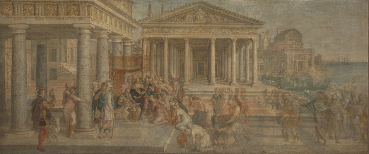 Saban kuningatar ennen kuningas Salomoa, noin 1545 tekijältä Lambert Sustris